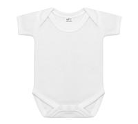 Baban Baby Premature Bodysuit - Terry Towelling White Short Sleeve Preemie Baby Vests for Prem Boys and Girls, Made in Britain White 5-8 lbs
