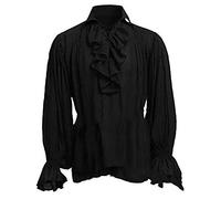 Babao Men's Medieval Tunic Costume Halloween Shirt Renaissance Long Sleeve Tops