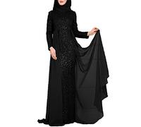 babao Muslim Wedding Dresses for Women,Fishtail Sequins Abaya Islamic Dubai Middle East Turkey Kaftan Dress