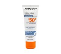 BABARIA Babaria Crema Facial Spf50 75ml Cream for Daily Use | Anti-ageing moisturiser with SPF 50 and hyaluronic acid. For mature skin, no white film 50ml