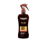 Babaria - Bronze Carrot Sun Oil SPF6 | Tanning Accelerator | Intense Gold Tone | Light Texture | Waterproof | Coral Friendly | Vegan | 200 ml