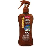 Babaria Protective Sun Oil SPF15 Tanning Accelerator Monoi Tahiti 300ml Spray
