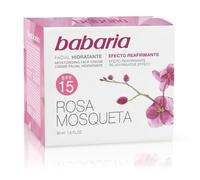 Babaria 24 Hour Moisture Face Cream Rosehip Oil Spf15 50ml