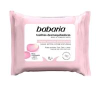 Babaria Unisex Toallitas Desmaquillantes BABARIA ROSA MOSQUETA MAKE UP REMOVING TOWELS 25UN, Black, One Size UK