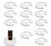 Babbblisio12 Pcs Radiator Pipe Covers Pipe Decoration Cover White Radiator Pipe Collars Pipe Covers White White Collars Sleeve Pipe Decoration Hole Collar Clips Rings, Radiator Pipe Covers White