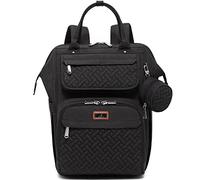 BabbleRoo Baby Diaper Bag, Large Capacity Waterproof Diaper Backpack - Wide Top Opening, Changing Mat, Removable Pacifier Case, Stroller Straps, Travel Bag Unisex