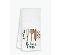 Babcia's Kitchen Towel - Tea Towel Kitchen Decor - Babcia's Kitchen Soft And Absorbent Kitchen Tea Towel - Decorations House Towel - Dish Towel Gift For Mother's Day - Birthday - Holiday