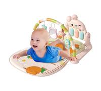 Babe Activity Gym - Play Piano Crawling Sensory Mat, Musical Educational Toy with Light, Soft Comfortable Design, Interactive Learning | Perfect for Travel Camping Home Daycare Nursery Floor Play Fun