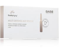 Babé Laboratories - Multi Defense Age Rescue Ampoules 7 x 2 ml | HealthyAging+ | Regenerating and Revitalising | Firm and Hydrated Skin | Wrinkle Blisters | Vitamin A, B3, B5, C, E |