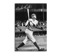 BABE RUTH BASEBALL CLASSIC VINTAGE Poster Decorative Painting Canvas Wall Posters And Art Picture Print Modern Family Bedroom Decor Posters 08x12inch(20x30cm)
