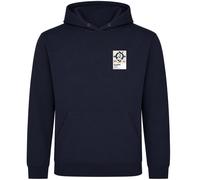 Babe Ruth Yankees Design Baseball Icon Frame Men's Hoodie - Navy / 5XL