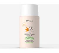 LABORATORIOS BABÉ Photoprotector Super Fluid Colour Mattifying SPF 50 | Sun Cream for the Face with Colour, Unifies the Tone, Sunscreen Oil-Free | Matting | Fat Balancing | 50 ml