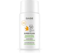 BABE Super Fluid SPF50 Matifying Sunscreen 50ml Protective Emulsion Oily Skin