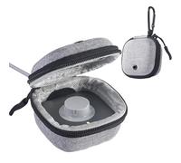 Babeezy Protective Case for Oura Ring Gen 4 - EVA Hard Shell Travel Pouch for Ring, Charger & Cable - Shockproof, Compact & Lightweight with Carabiner Gray