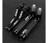 BABEGIM For 450NK 450 NK NK450 2022-2024 Motorcycle Aluminum Adjustable Brake Clutch Levers Handlebar Hand Grips Ends(Black)