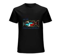 Babel Fish H2G2 Mens T-Shirt Black Graphic Unisex Tee Shirt L