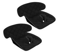 Babenest Potty Training Car Seat Protector Cover, Waterproof Piddle Pad and Dry Seat for Toddlers, Baby and Infants, Universal Soft Carseat Liner for Travel Carseats Strollers (Black, 2 PCS)
