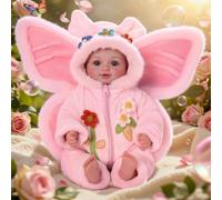 BABESIDE Baby Doll Girl 17 Inch Lifelike Babies Doll with Blue Eyes and Fairy Outfit Real Life Baby Dolls for 3 4 5 6 7 8 9 Years Girl Birthday Gifts, Pretend Play, Christmas & Collection