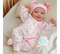 BABESIDE Lifelike Reborn-Baby Dolls 20 Inch Realistic Baby Dolls Softness Body Real Life Newborn Baby Doll Girl Lovely Awake with Gift Box for Kids Birthday & collecting (Leen)