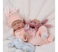 BABESIDE Reborn Baby Dolls - 12inch All Vin-yl Body Lifelike Babies Girl - Realistic Newborn with Toy Accessories for Kids Aged 2+