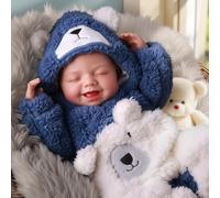 BABESIDE Reborn Baby Dolls 20inch - Laughing Realistic Baby Doll Wearing a Bear Onesie Looks Lively and Cute - Lifelike Babies Doll with Soft Cloth Body for Girl