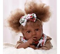 BABESIDE Reborn Baby Dolls Black Girl 20Inch - Realistic African American Baby Doll Softness Body - Lifelike Newborn Rooted Hair for Kids Age 3+