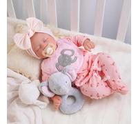 BABESIDE Reborn Baby Dolls Girl - 17 inch Realistic Baby Doll Soft Vinyl Silicone Real Life Like Looking Newborn Dolls - Sleeping Girl Dolls with Clothes and Toy Accessories for Kids Age 3+