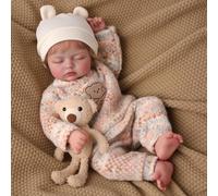 BABESIDE Reborn Doll - 17 Inch Real Life Baby Dolls Hand-Rooted Hair, Soft Cloth Body - Realistic Newborn Babies with Accessories for Girls Age 3+