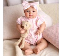 BABESIDE Reborn Dolls 20 Inch - Real Life Newborn Baby Doll Girl Soft Cotton Body - Realistic Awake Babies with Lifelike Capillaries for Kids,Collectors