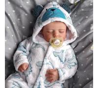 BABESIDE Reborn Dolls Boys 20 Inch Realistic Babies Eye Closed Sleeping Newborn That Look Real Lifelike Baby Doll Cloth Body