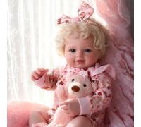 BABESIDE Reborn Dolls Girl - 17 Inch Cloth Body Reborn Baby Dolls, Realistic Newborn Doll with Clothes and Accessories for Girls Boys Age 3+