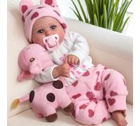 BABESIDE Reborn Girl - 20 Inch Cute Reborn Baby Doll Realistic with Soft Cloth Body, Lifelike Newborn Girl with Clothes & Accessories, Gift & Collections for Kids 3 4 5 6 7 8 9