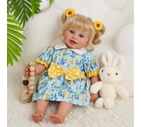 BABESIDE Reborn Toddler Dolls Lifelike Baby Doll 20 Inch Realistic Babies Girl Real Life Vinyl Skin Soft Cloth Body with freckle Gift Accessories for Kids 3+