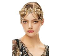BABEYOND 1920s Gatsby Flapper Headband, 20s Rhinestone Costume Hair Accessories, Party Wedding Headpiece for Women