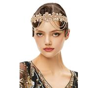 BABEYOND 1920s Gatsby Flapper Headband, 20s Rhinestone Costume Hair Accessories, Party Wedding Headpiece for Women