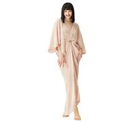BABEYOND 1920s Satin Cocoon Gown - Hollywood Style Robe Great Gatsby Party Outfit Batwing Sleeves Art Deco Coat, Pink, One Size