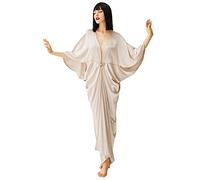 BABEYOND 1920s Satin Cocoon Gown - Hollywood Style Robe Great Gatsby Party Outfit Batwing Sleeves Art Deco Coat, Champagne, One Size
