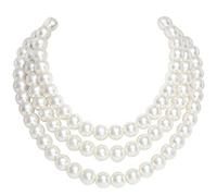 BABEYOND 1920s Women Multi-Layer Choker Imitation Pearl Necklace for Wedding Bridal Jewelry - Elegant Retro Gatsby Costume Accessory (Style-1)