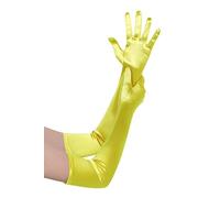 BABEYOND Long Evening Gloves Satin Elbow Gloves Bridal Fancy Dress Gloves Wedding Prom Opera Gloves 1920s Style for Women (Long Smooth 52cm/Gold)