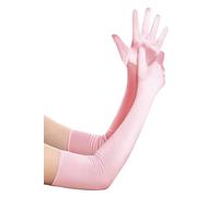 BABEYOND Long Opera Party 20s Satin Gloves Stretchy Adult Size Elbow Length - -