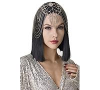 BABEYOND Women's 1920s Crystal Rhinestone Flapper Headpiece Costume Accessory Vintage Jewelry Chains Cap