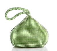 BABEYOND Women's Beaded Clutch Evening Bags Vintage Elegant Triangle Purse for 1920s Party Prom Wedding, Green, One Size
