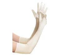Babeyond women's classic satin gloves, Audrey Hepburn 1920's style gloves; elbow to wrist length 52/55 cm - - One size