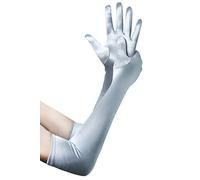 Babeyond women's classic satin gloves, Audrey Hepburn 1920's style gloves; elbow to wrist length 52/55 cm - -