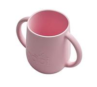 BABI® Baby Toddler Large Silicone Sippy Cup, Plastic Free, 100% Food Grade Silicone, with Two Comfort Handles, Perfect Sippy Cup for Training 200ml (Pink)