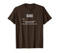 BABI One of The Greatest Titles for Dad - Father in Albanian T-Shirt, Men, Brown, Medium
