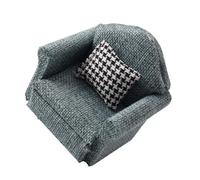 BABIBAOBEI 1/12 Scale Plush Sofa Toyhouse Accessory Convertible Jewelry Storage Unit for Realistic Room Displays Realistic Dollhouses Furniture Decors