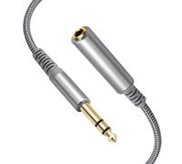 BABIBAOBEI 1. 6.35mm Stereo Extension Cable Gold-Plated Connectors Braided Shield Noise-Reduction For Studio Equipment Professional Auditory Extension Cord