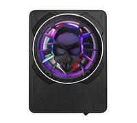 BABIBAOBEI 10" Engine Low Lecturer With Glowing Skeleton Pattern Dynamic RGB Lighting Consequences Easy Mounting Plan Global Car Low Lecturer LED