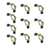 BABIBAOBEI 10PCS 2.54mm Jumper Wires With Pre Crimped 22AWG Cables Double Head For Auditory Devices And Circuit Assembly Lab Testing Cables